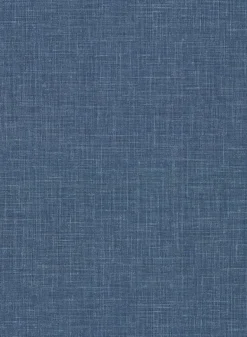 2921-50302 Upton Indigo Faux Linen Wallpaper