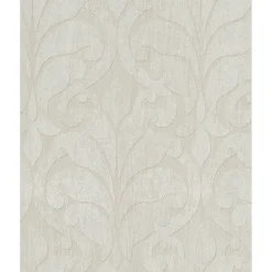 376004 Vallon Khaki Damask Wallpaper