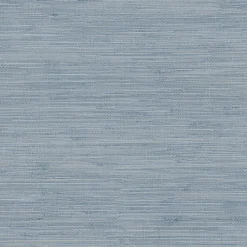 3120-256020 Waverly Blue Faux Grasscloth Wallpaper