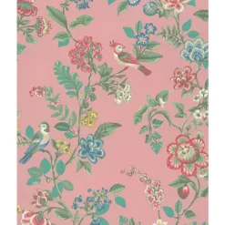 375063 Willem Blush Painted Garden Wallpaper