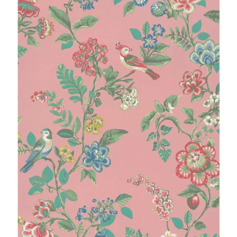 375063 Willem Blush Painted Garden Wallpaper