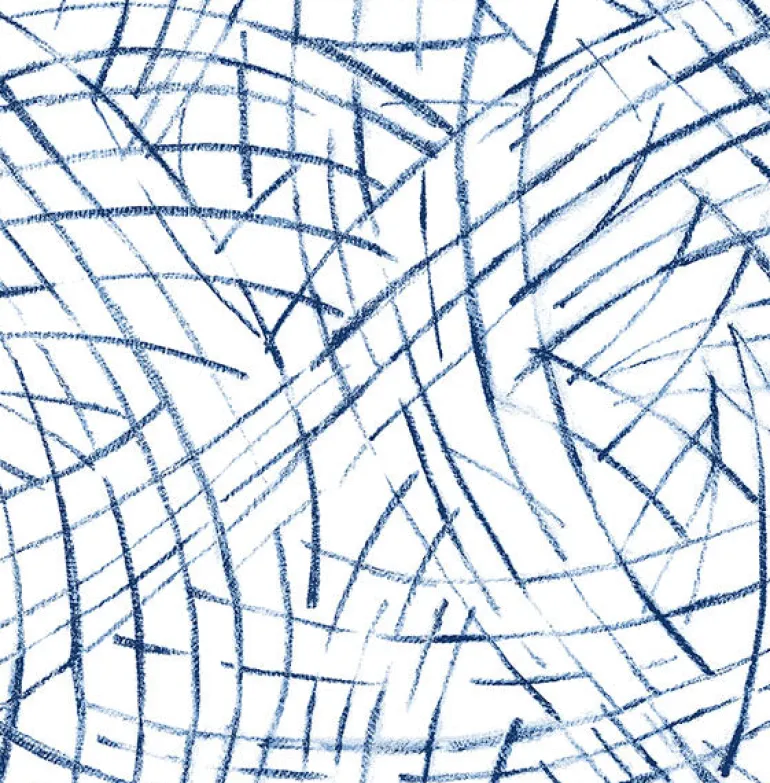 2902-25504 Willy Nilly Blue Brushstrokes Wallpaper