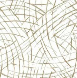 2902-25505 Willy Nilly Gold Brushstrokes Wallpaper