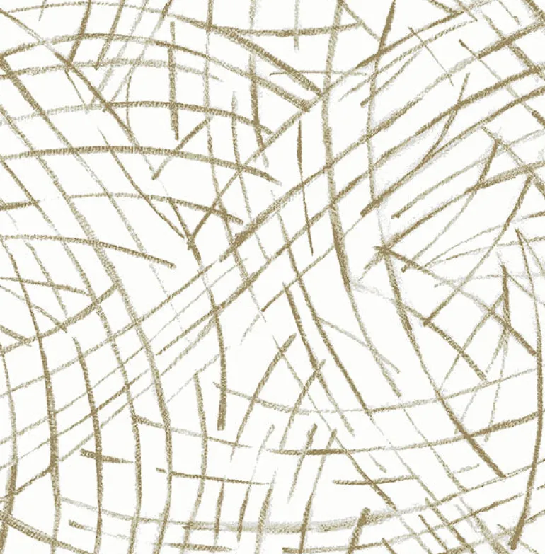 2902-25505 Willy Nilly Gold Brushstrokes Wallpaper