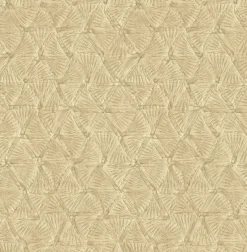 2970-26119 Wright Gold Textured Triangle Wallpaper