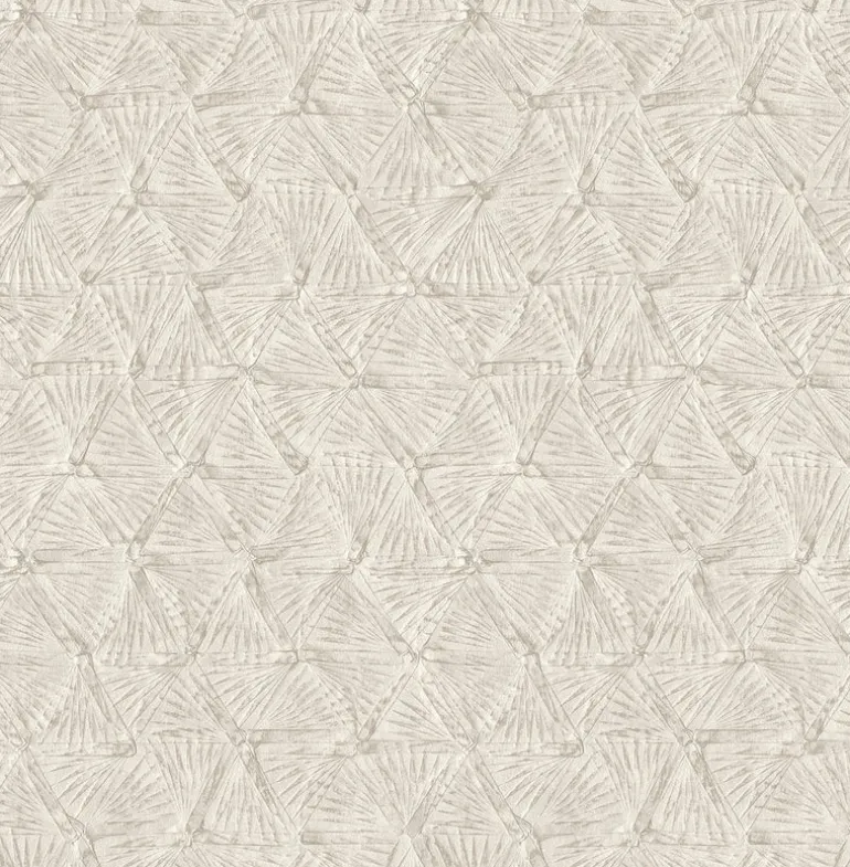 2970-26117 Wright Platinum Textured Triangle Wallpaper