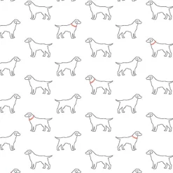 3122-10400 Yoop White Dog Wallpaper