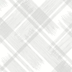 2973-90704 Zag Grey Modern Plaid Wallpaper