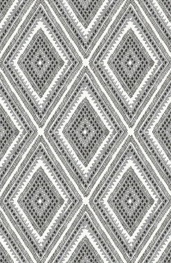 2969-26012 Zaya Black Tribal Diamonds Wallpaper