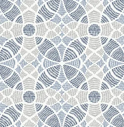 2764-24335 Zazen Blue Geometric Wallpaper