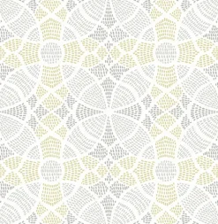 2764-24338 Zazen Yellow Geometric Wallpaper
