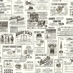 Alden Black Newspaper Wallpaper