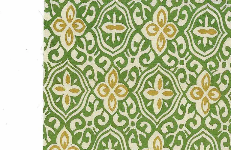 Alhambra Handprint Grass Laura Kiran Fabric