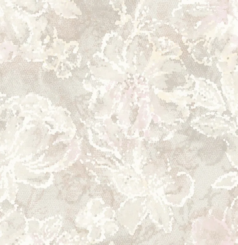 Allure Blush Floral Wallpaper