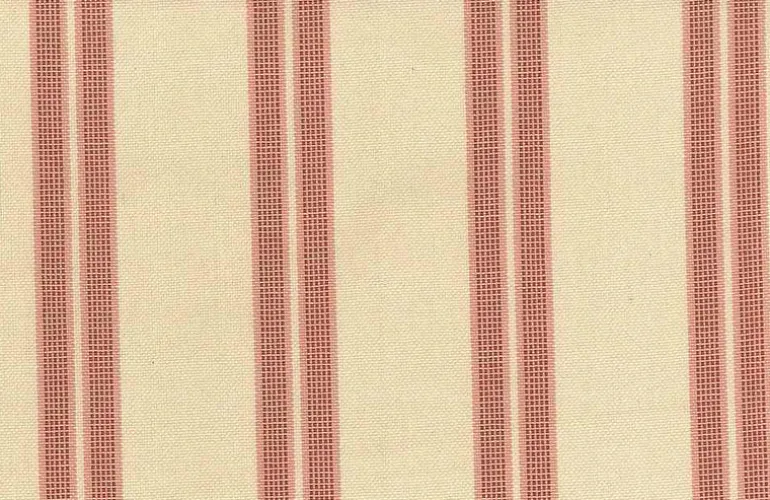 Antigua Stripe Coral Laura Kiran Fabric