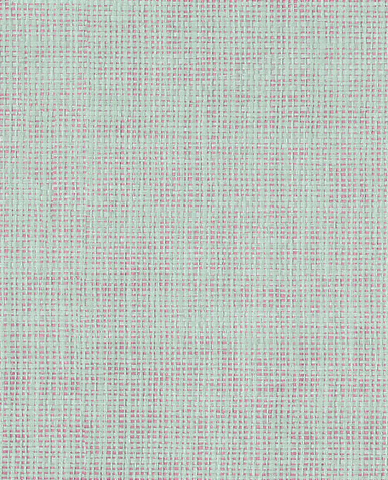 Anya Mint/Pink Paper Weave Wallpaper