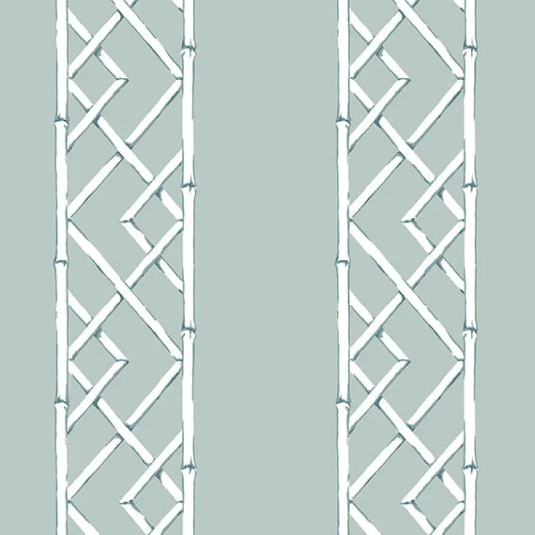Aqua Latticework Wallpaper