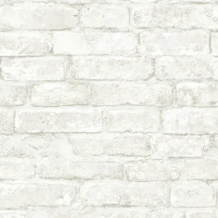 Arlington Off-White Brick Wallpaper