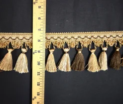 ART 1398 Brown Taupe Tassel Trim Fringe