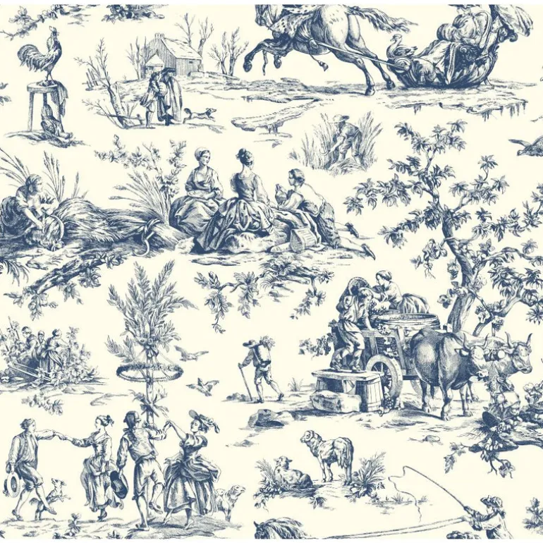 Ashford Toiles Seasons Toile Wallpaper (AF2000_B12)