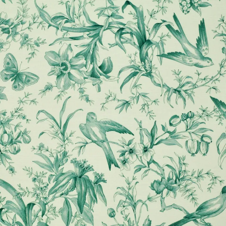 Audubon Toile Seafoam P/Kaufmann Fabric