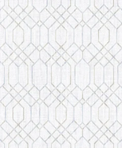 2838-AW87732 Lyla Grey Trellis Wallpaper