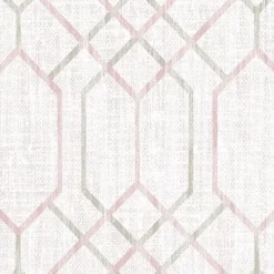 2838-AW87731 Lyla Pink Trellis Wallpaper