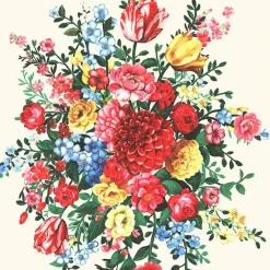Ayaanle Cream Dutch Painters Floral Wallpaper