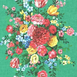 Ayaanle Green Dutch Painters Floral Wallpaper