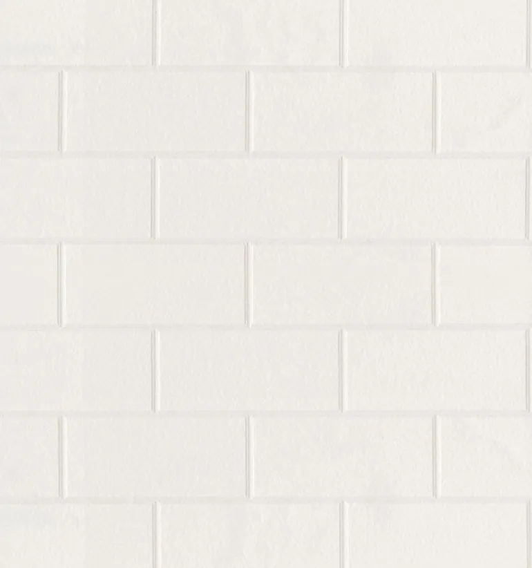 Barclays Paintable Paintable White Tile Wallpaper