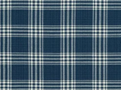 Barnegat Plaid Deep Sea Covington Fabric