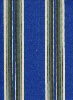 Bastille Stripe True Blue Laura Kiran Fabric