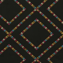 Beaded Lattice Emb 410513 Jewel PK Lifestyles Fabric