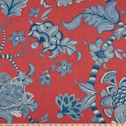 Belmondo Red P Kaufmann Fabric