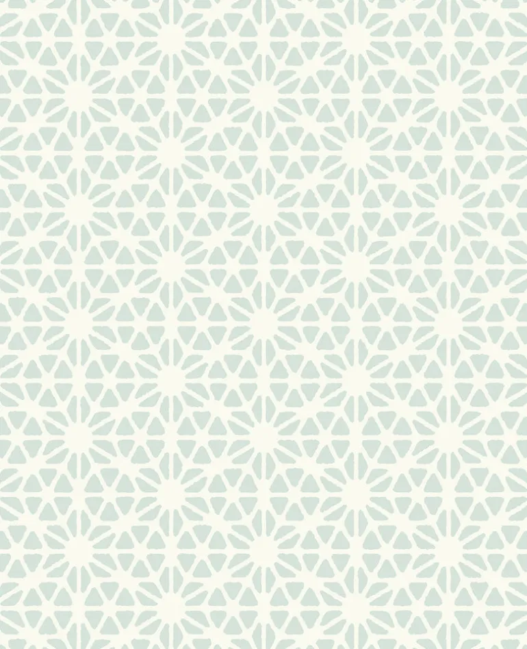 Billie Light Blue Geometric Wallpaper