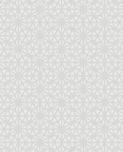 Billie White Geometric Wallpaper