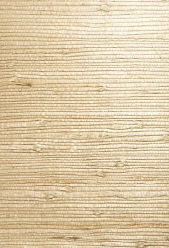 Bing Qing Beige Grasscloth Wallpaper