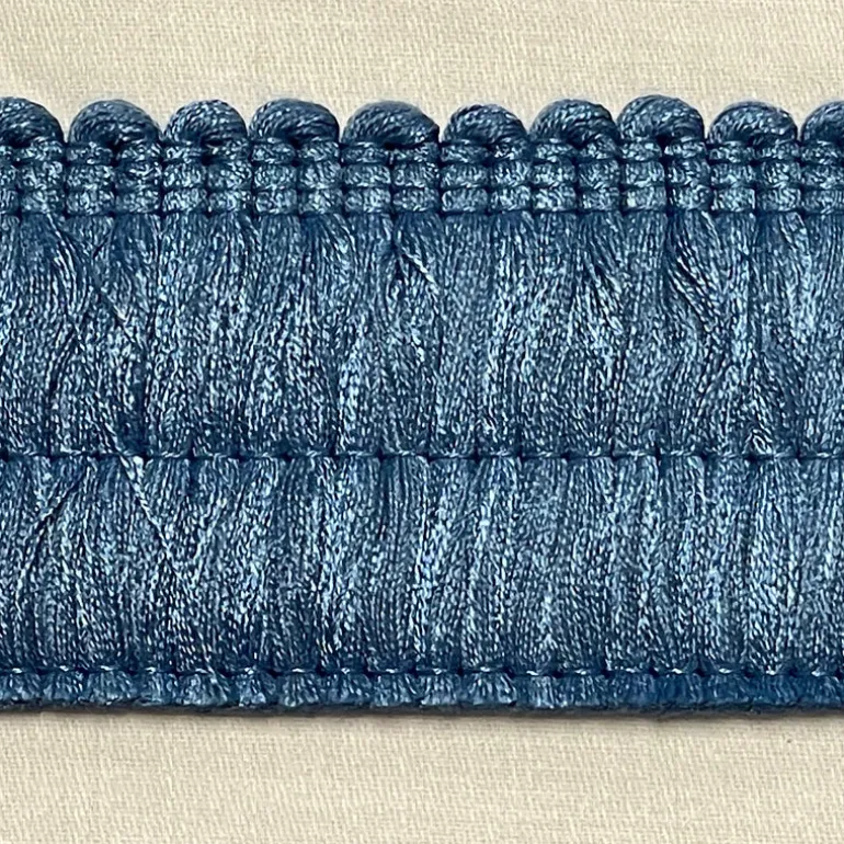 BIR606/50 Blue 2 inch Brush Fringe
