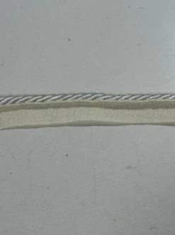 BIR806/3 White 1/4 inch Twisted Lipcord Trim