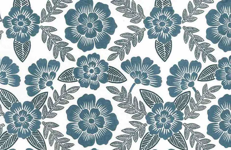Bohemia Print Chambray Laura Kiran Fabric