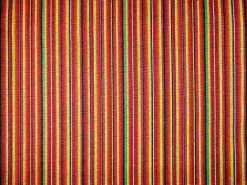 Bolivian Stripe Red Laura Kiran Fabric