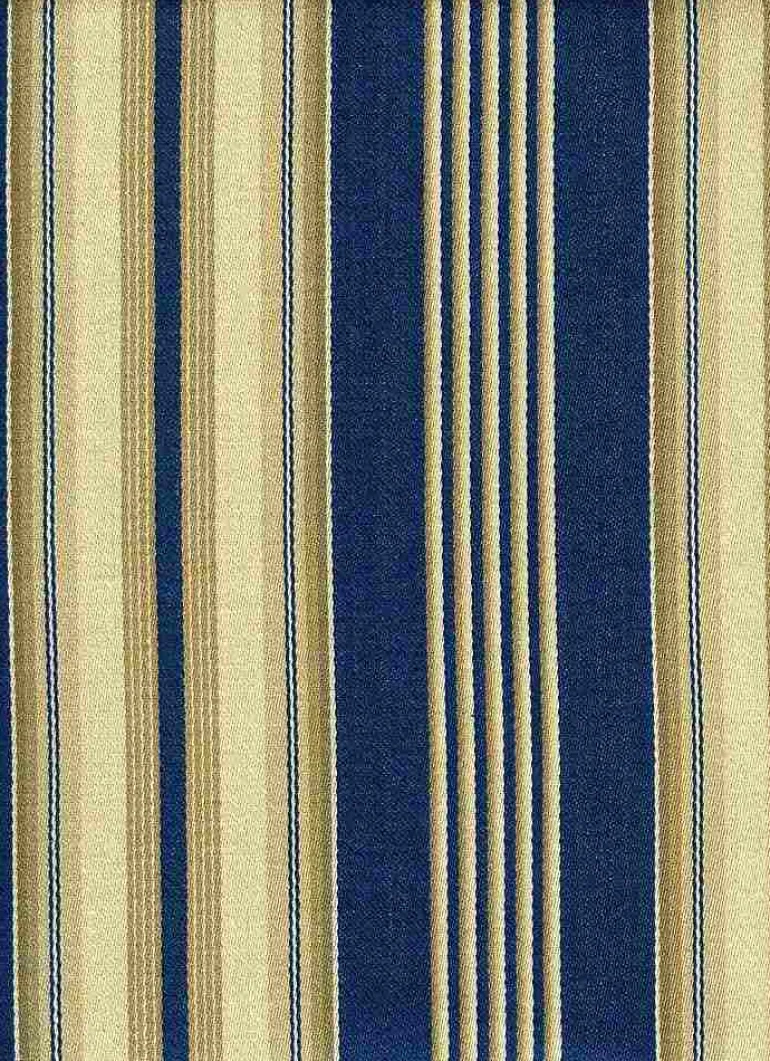 Bordeaux Stripe Royal Blue Laura Kiran Fabric