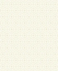Boxwood Neutral Geometric Wallpaper