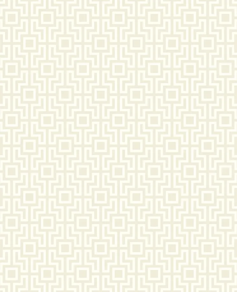 Boxwood Neutral Geometric Wallpaper