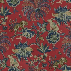 Braganza 750680 Poppy Williamsburg Fabric