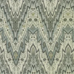 Bray Flamestitch 750692 Mineral Williamsburg PK Lifestyles Fabric