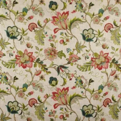 Brissac Jewel Jacobean Floral Kaufman Fabric