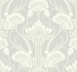 CA1567 Blacks Nouveau Damask Wallpaper
