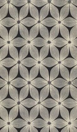 CI2305 Black Silver Everlasting Wallpaper
