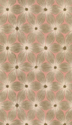 CI2301 Coral Gold Everlasting Wallpaper